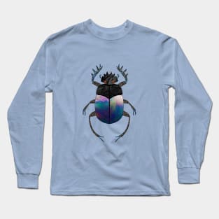 Oil Slick Scarab Beetle Long Sleeve T-Shirt